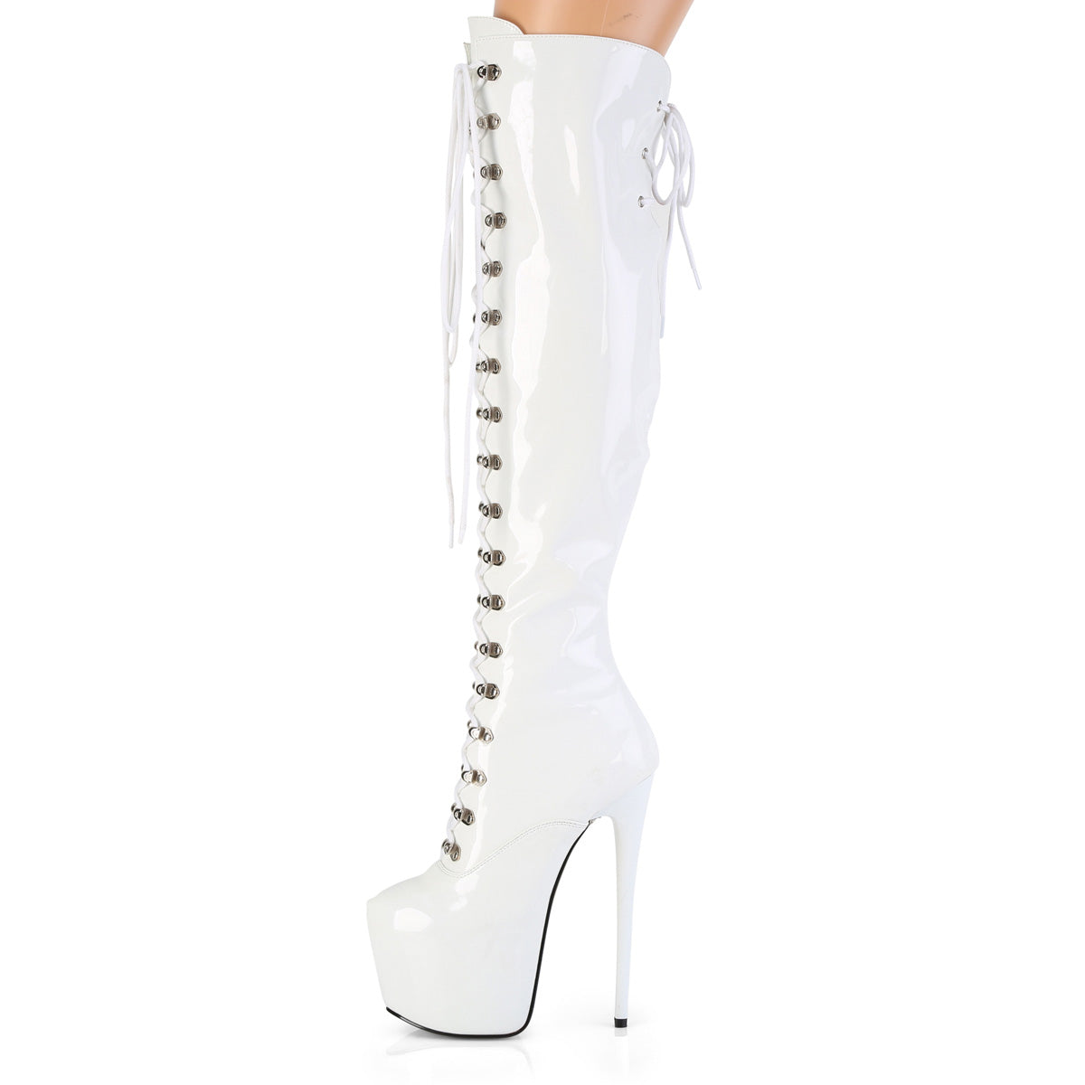 pleaser jubilant-3012 white outside