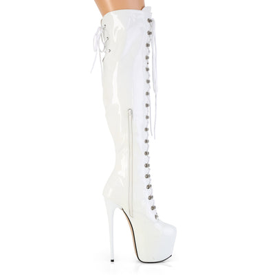 pleaser jubilant-3012 white zipper side