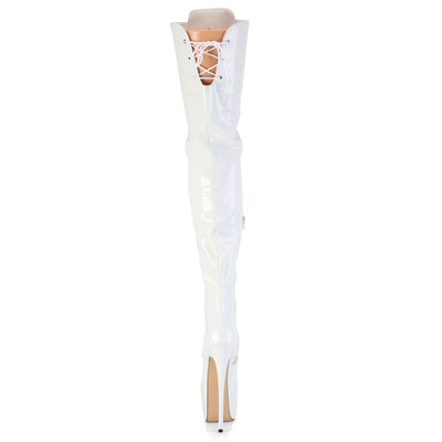 pleaser jubilant-4012 white backside