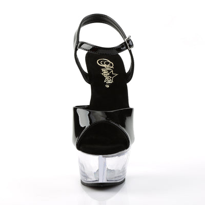 pleaser kiss-209 black clear frontside