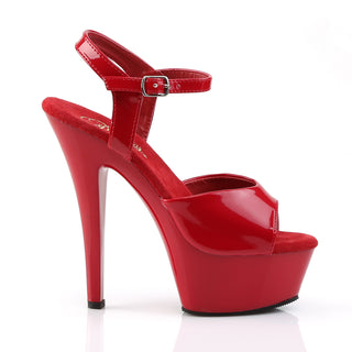 pleaser kiss-209 red side view