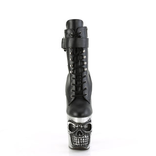 pleaser rapture-1020str-lt silver front view
