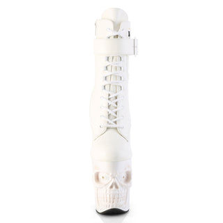 pleaser rapture-1020str-lt white front