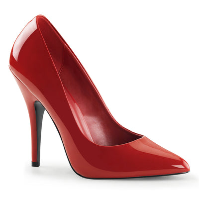 pleaser seduce-420 red unisex stiletto heels