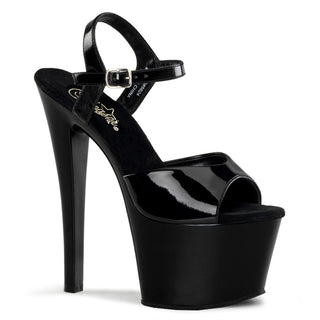 pleaser sky-309 black pa platform sandals