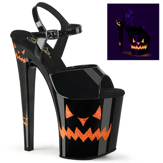 pleaser xtreme-809jol performance sandals with halloween theme