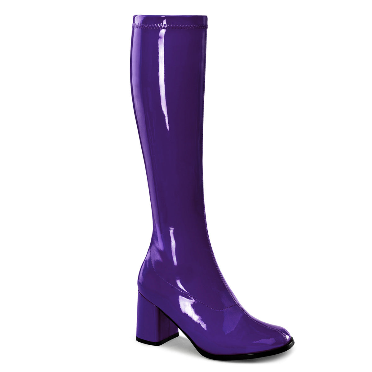 purple gogo boots