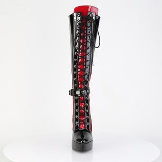 Indulge-2028 Scarlet Seduction Knee High Boots
