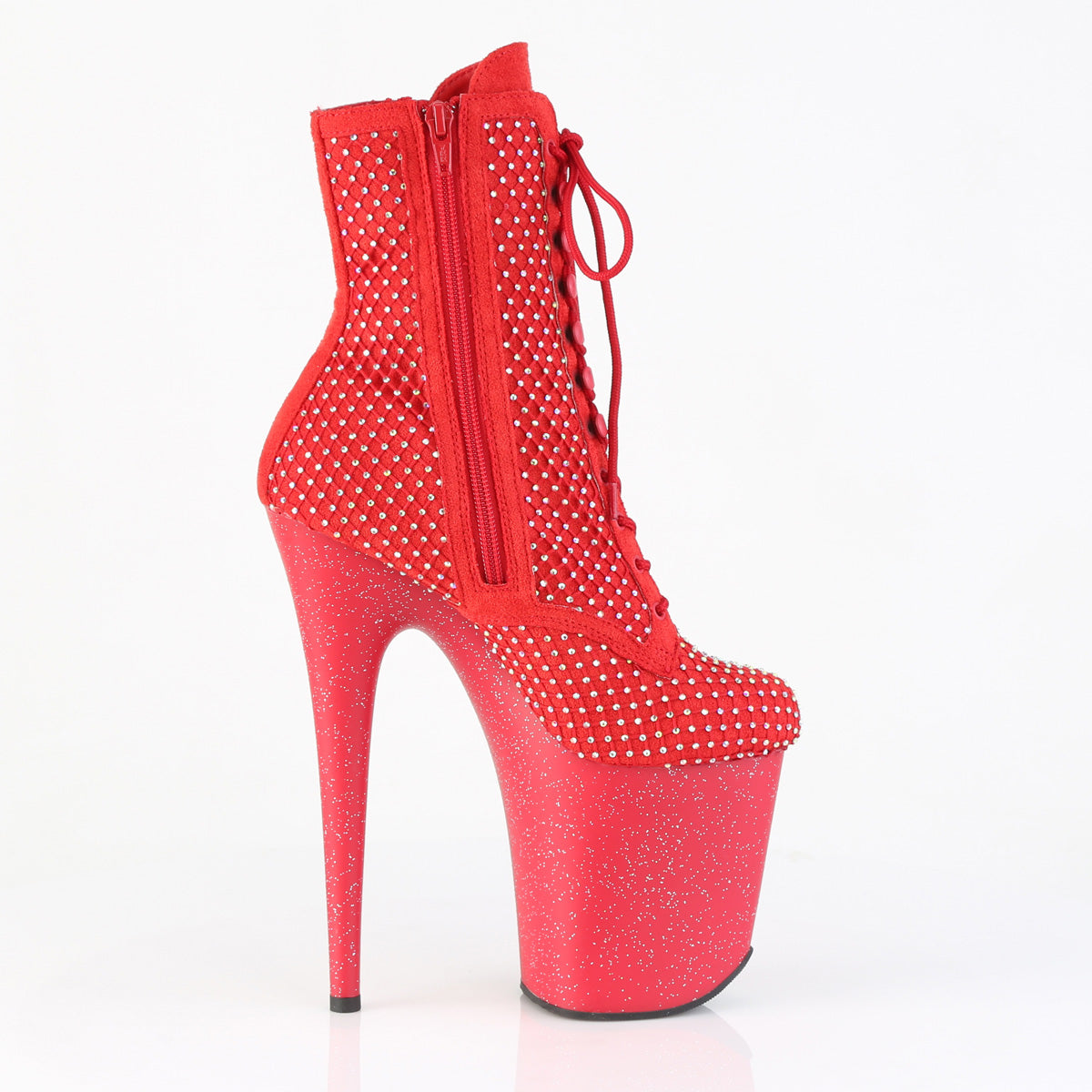 red pole boots pleaser flamingo-1020rm