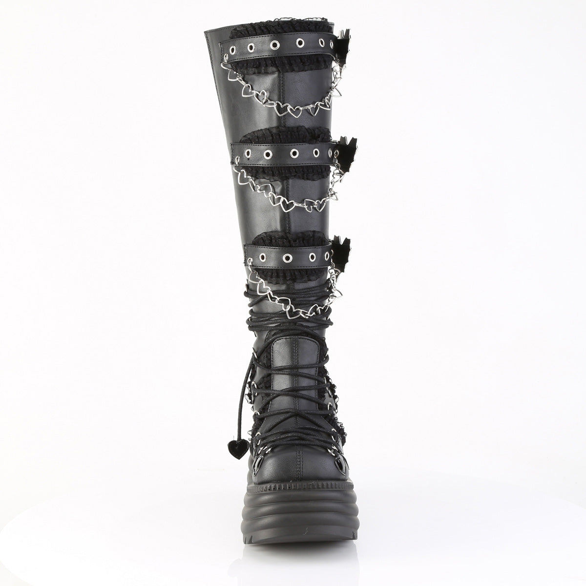 reflective light platform boots morte-215