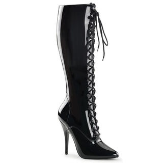 Seduce-2020 Knee-High Lace Up Boots