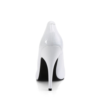 pleaser seduce-420 white heel back view