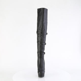 sexy black pu over the knee boots delight-3018