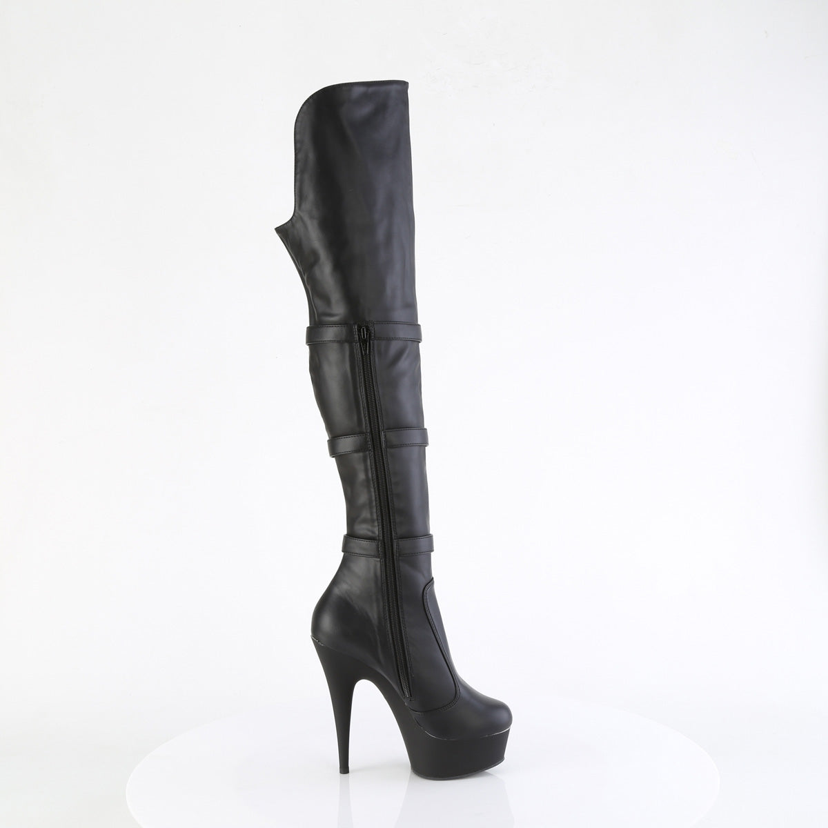 sexy black pu thigh high boots delight-3018