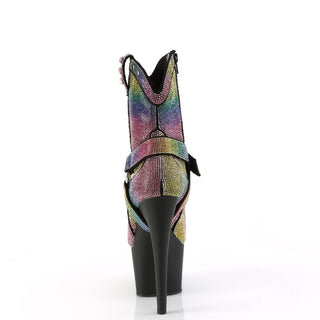 Rainbow Cowgirl Pole Dancer Boots