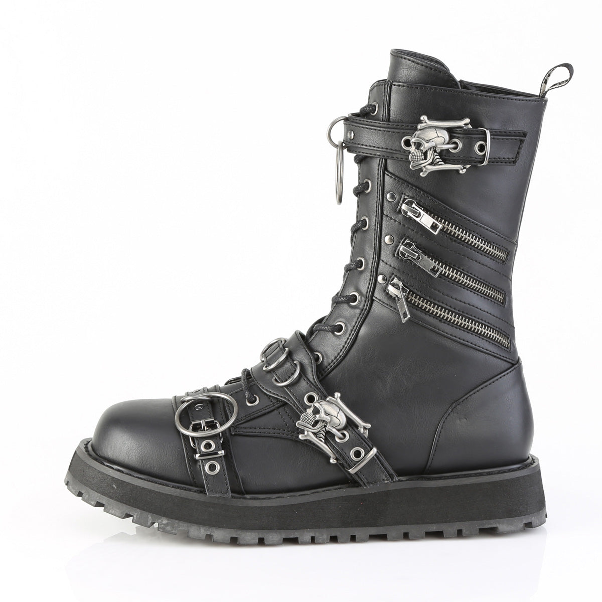 skull gothic boots valor-240