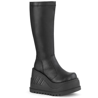 Stomp-200 Wedge Platform Boots Black