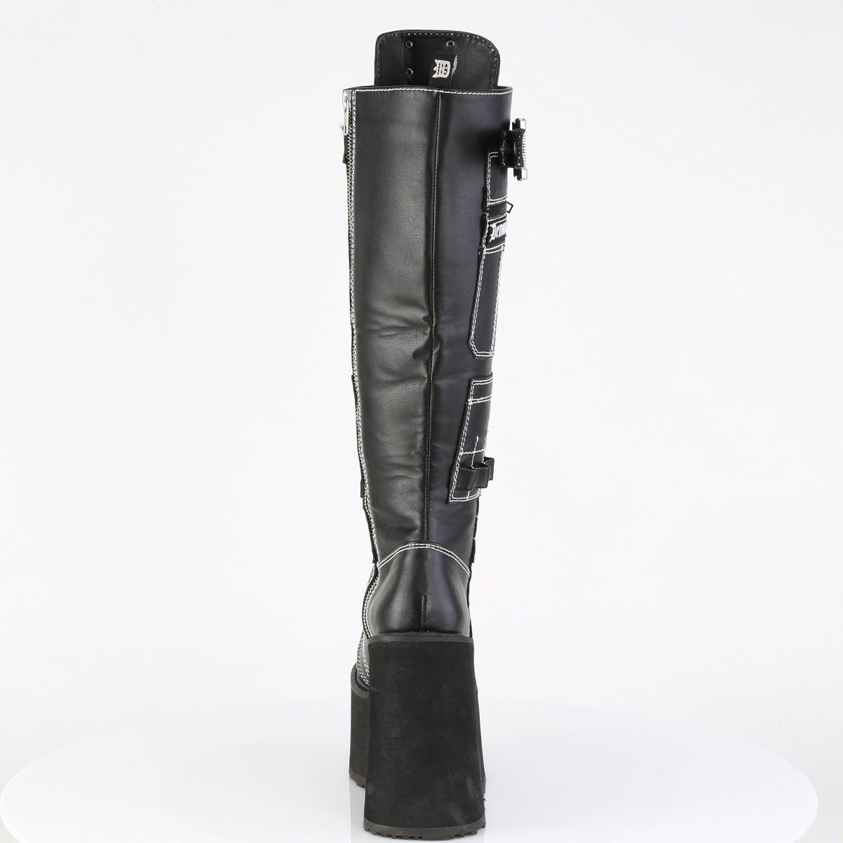 wedge platform knee high goth boots