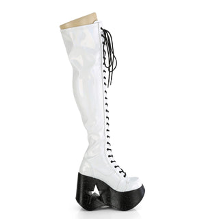 white goth platform boots dynamite-300