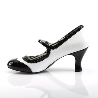 white large size pin up heels - jenna-06