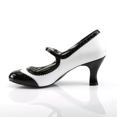 white large size pin up heels - jenna-06