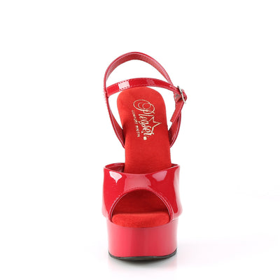 wide fit stripper heels excite-609 red