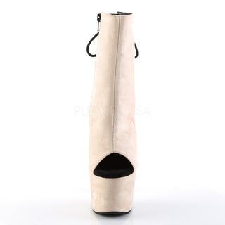 Sexy and Know It Beige Faux Suede Boots
