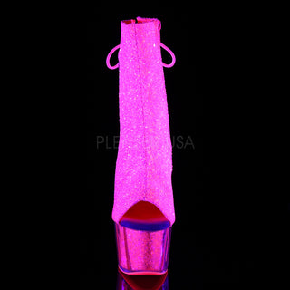 Sexy and Know It Neon Pink Glitter Boots