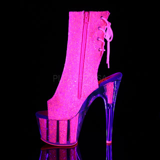 Sexy and Know It Neon Pink Glitter Boots