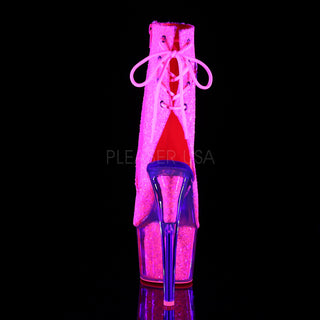 Sexy and Know It Neon Pink Glitter Boots