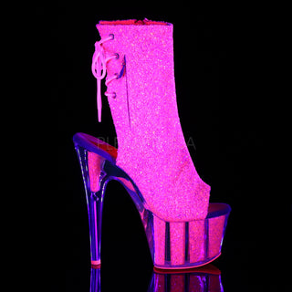 Sexy and Know It Neon Pink Glitter Boots