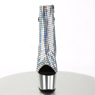 Sexy and Know It Hologram Silver Boots