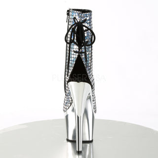 Sexy and Know It Hologram Silver Boots