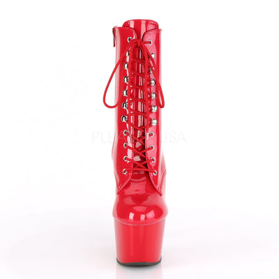 Sexy Devil 7 Inches Red Patent Ankle Boots
