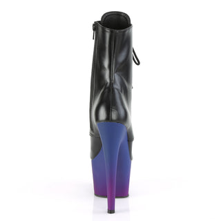 Sexy Devil 7 Inch Purple Platform Ankle Boots
