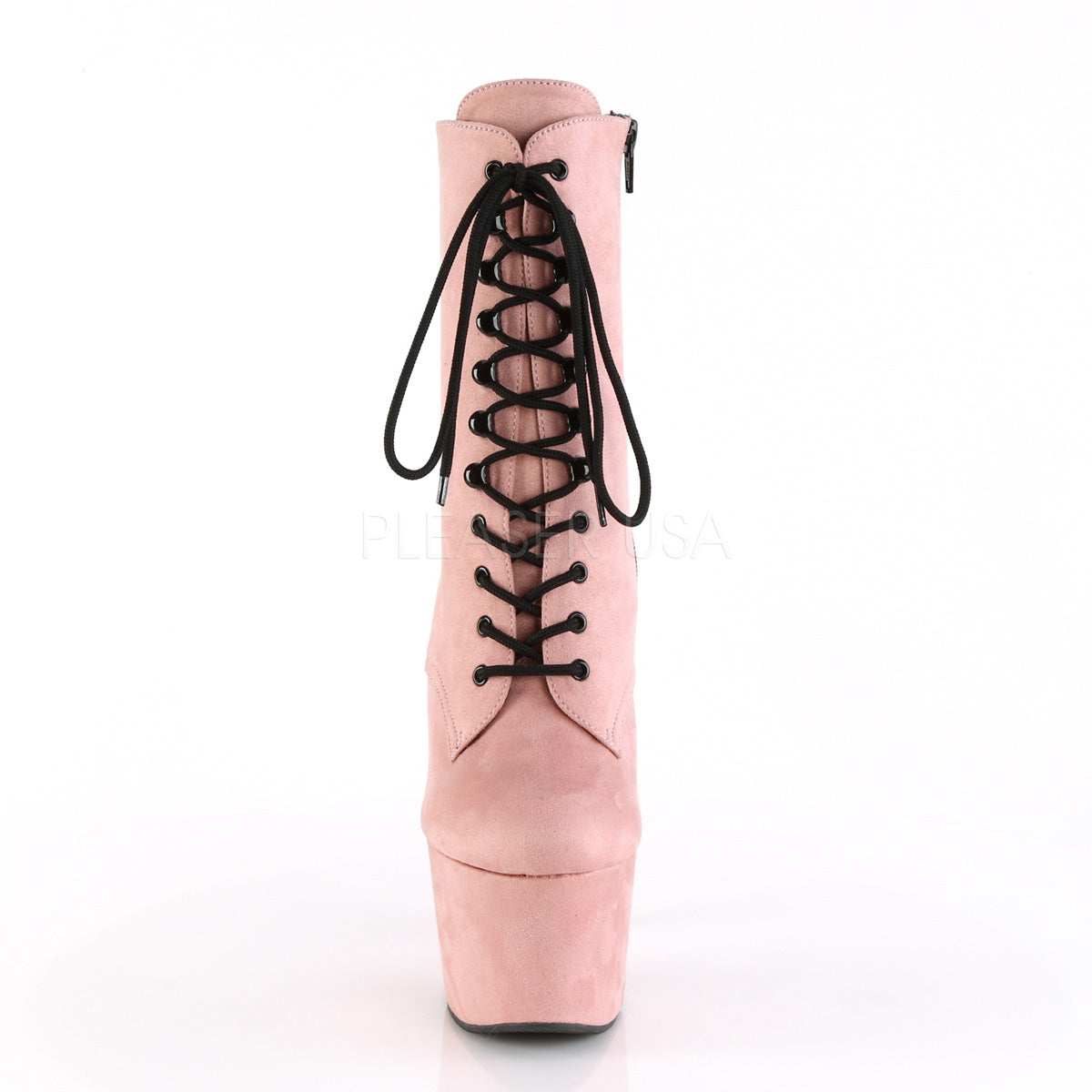 Sexy Devil Pink Wrapped Platform Ankle Boots