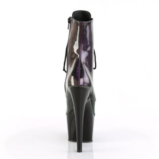 Shiny Sexy Purple-Olive Pole Dancer Boots