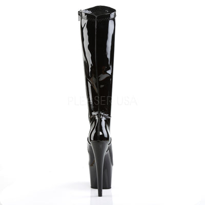 Knee high patent boots
