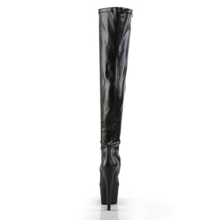 Adore-3000 Black Matte Thigh-High Platform Boots