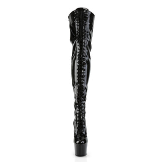 Adore-3023 Platform Lace-Up Front Thigh Highs