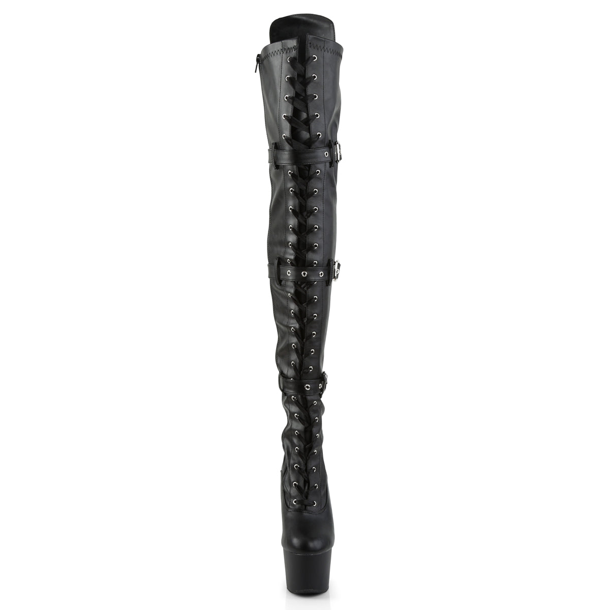 Big Bad Girl Thigh High Boots Black PU