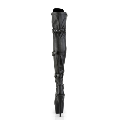 Big Bad Girl Thigh High Boots Black PU