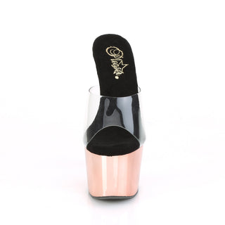 Pleaser Adore-701 Rose Gold Platform Heels