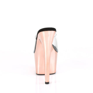 Pleaser Adore-701 Rose Gold Platform Heels