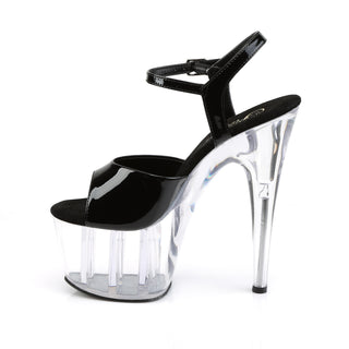 Adore-709 Black Clear Heels