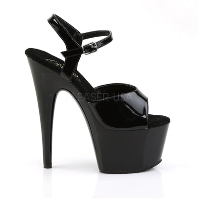 Black Patent Platform Sandals Adore-709