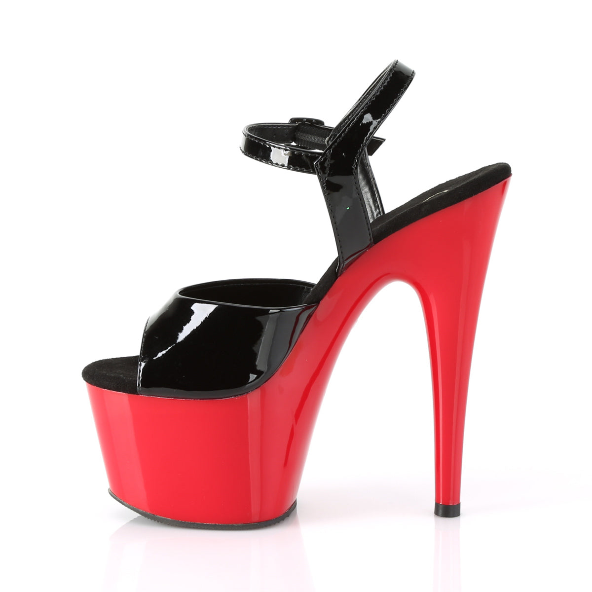 Black Patent Red Platform Sandals Adore-709