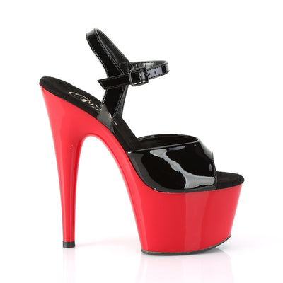 Black Patent Red Platform Sandals Adore-709