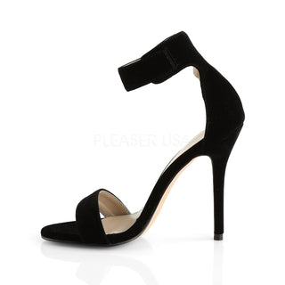 Amuse-10 Black Velvet Closed Back Heels
