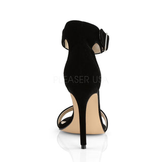 Amuse-10 Black Velvet Closed Back Heels